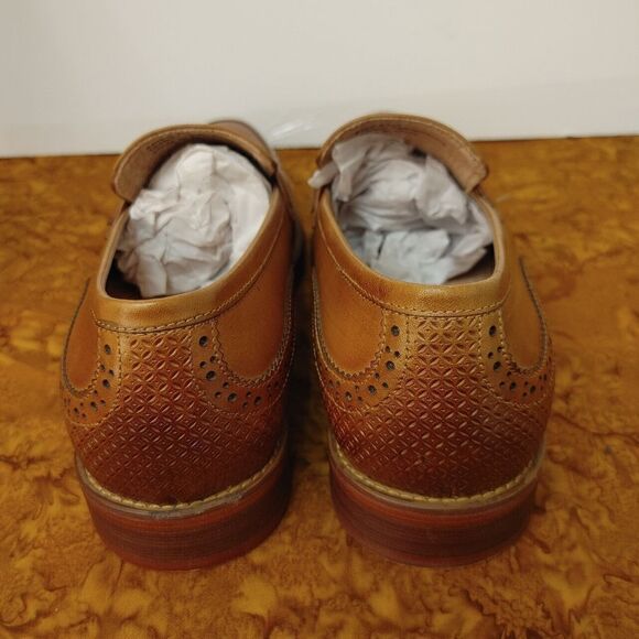 GIOVANNI MEN'S LEATHER DRESS SHOE SLIP ON LOAFER. - Picture 5 of 8